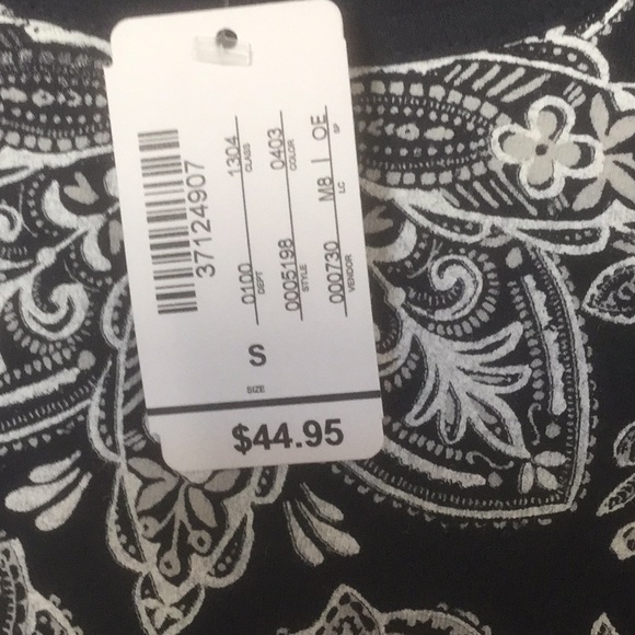 Christopher & Banks Indigo Puff Print Tee NewTags - Picture 4 of 5